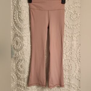 Hannah Andersson girls 6-7 120cm nylon and spandex flare leggings rose pink